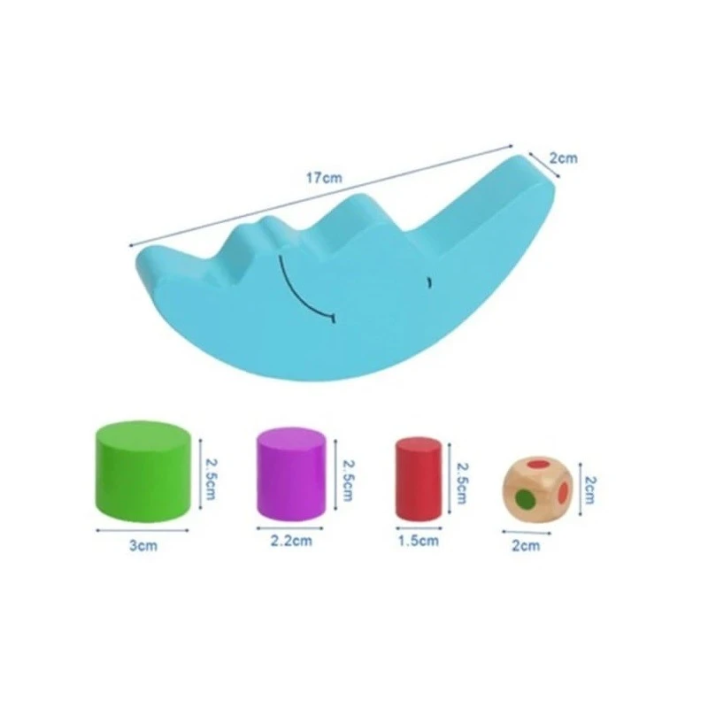 Дървена игра за баланс Ricotoys Луна